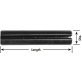 Springlok Pin, Grade 1074, High Carbon Steel, Plain Finish, 7/32 x 3/4" (Pack of 100)